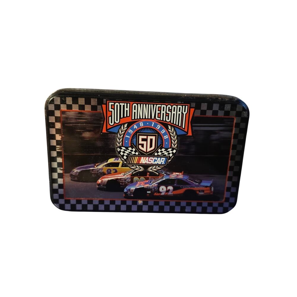 NASCAR 50th Anniversary Playing Cards Set 1948-1998 Collector Tin Bicycle Sealed